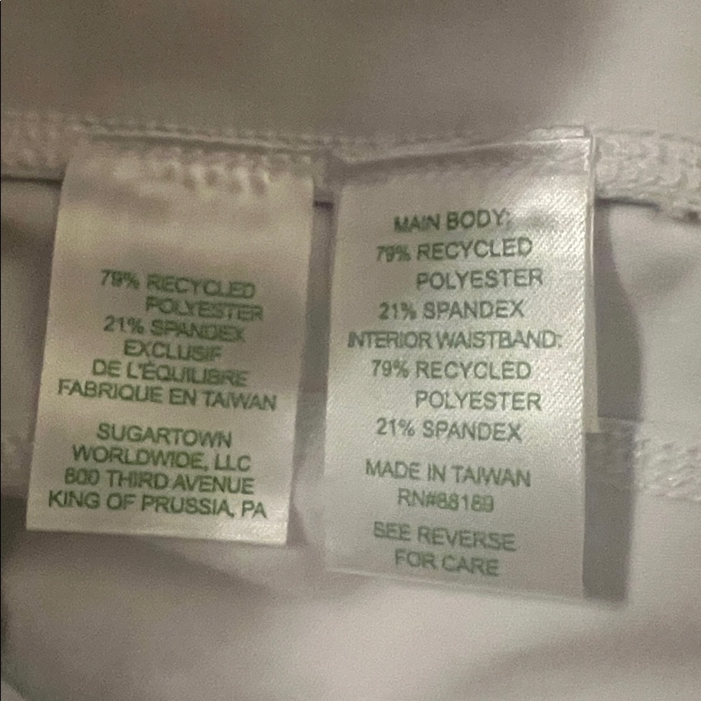 Lilly Pulitzer Luxletic Gold and White leggings and bra set LARGE - Picture 4 of 5
